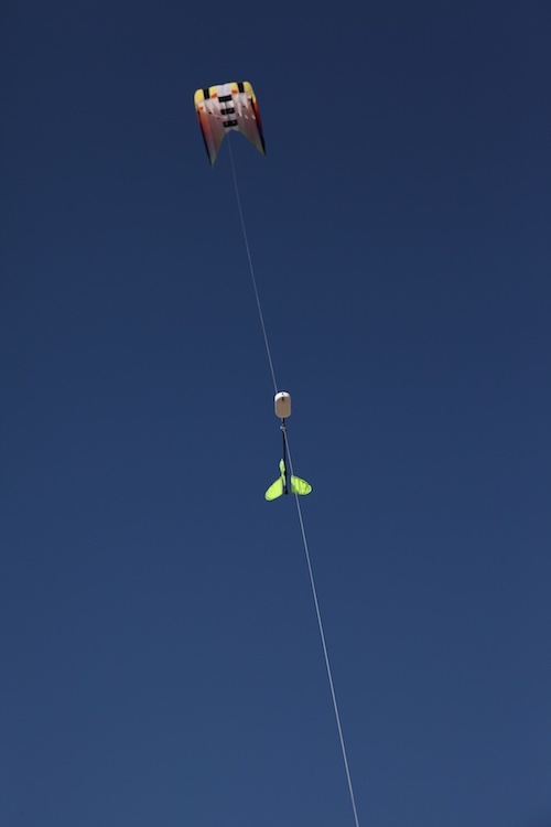 Pitot equipped module under kite
