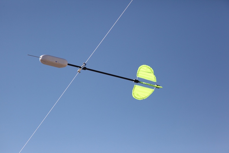 Pitot equipped module in flight